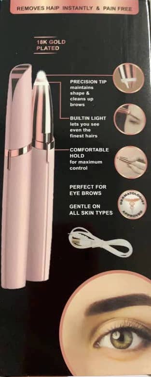 Electric Eyebrow Trimmer – Painless USB Rechargeable