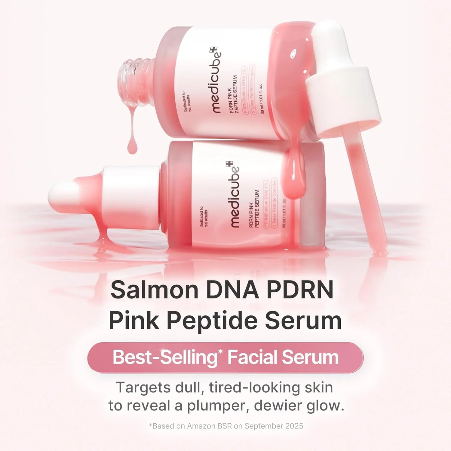 Medicube PDRN Pink Peptide Repair Serum | Anti-Aging Glow Serum
