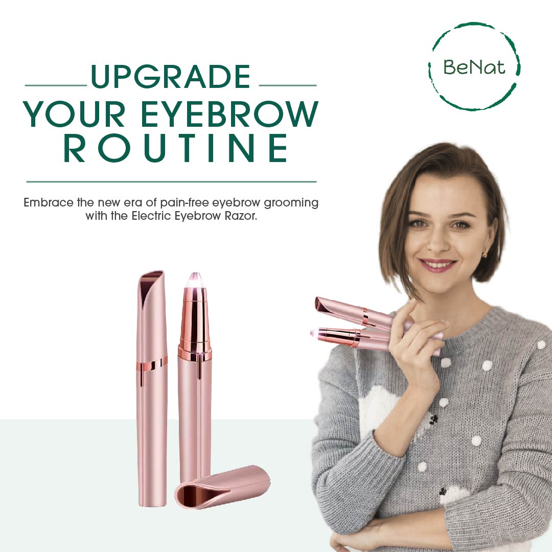 Electric Eyebrow Trimmer – Painless USB Rechargeable