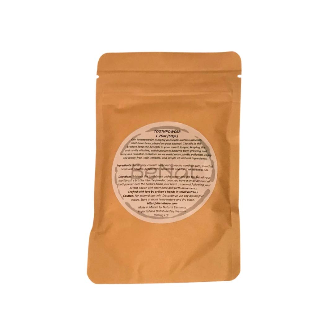 Natural Tooth Powder & Bamboo Toothbrush Set | Eco Oral Care