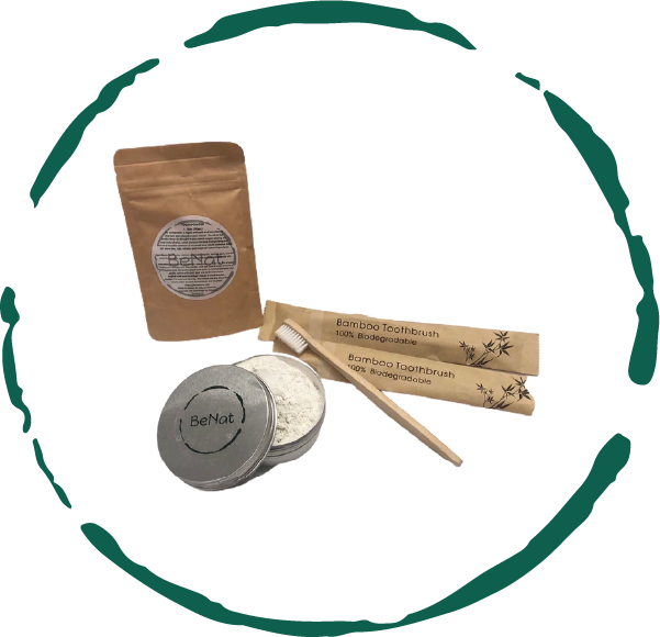 Natural Tooth Powder & Bamboo Toothbrush Set | Eco Oral Care