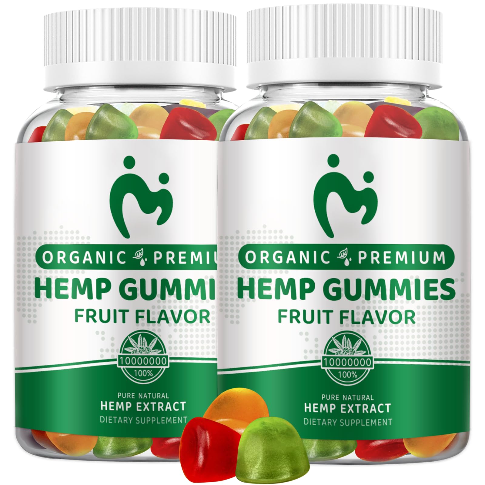 Extra Strength Hemp Gummies | Daily Wellness Supplement (PACK OF 2)